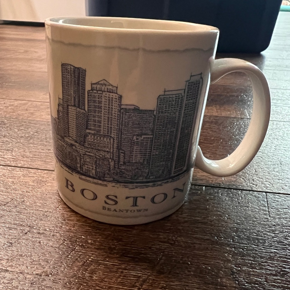 Boston Skyline Mug - White